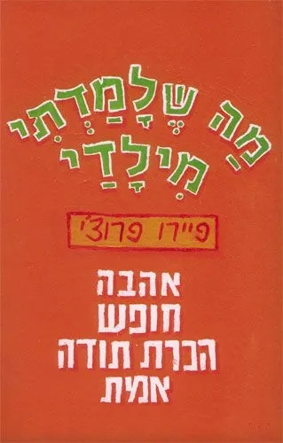 מה שלמדתי מילדי | פיירו פרוצ´י 3